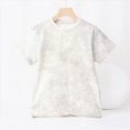 thumbnail image 2 of NIEWTR Kids Summer Batik Printed T-Shirts Quick Drying Short Sleeve Casual Tops for Boys Girls(Beige,8-9 Years), 2 of 5