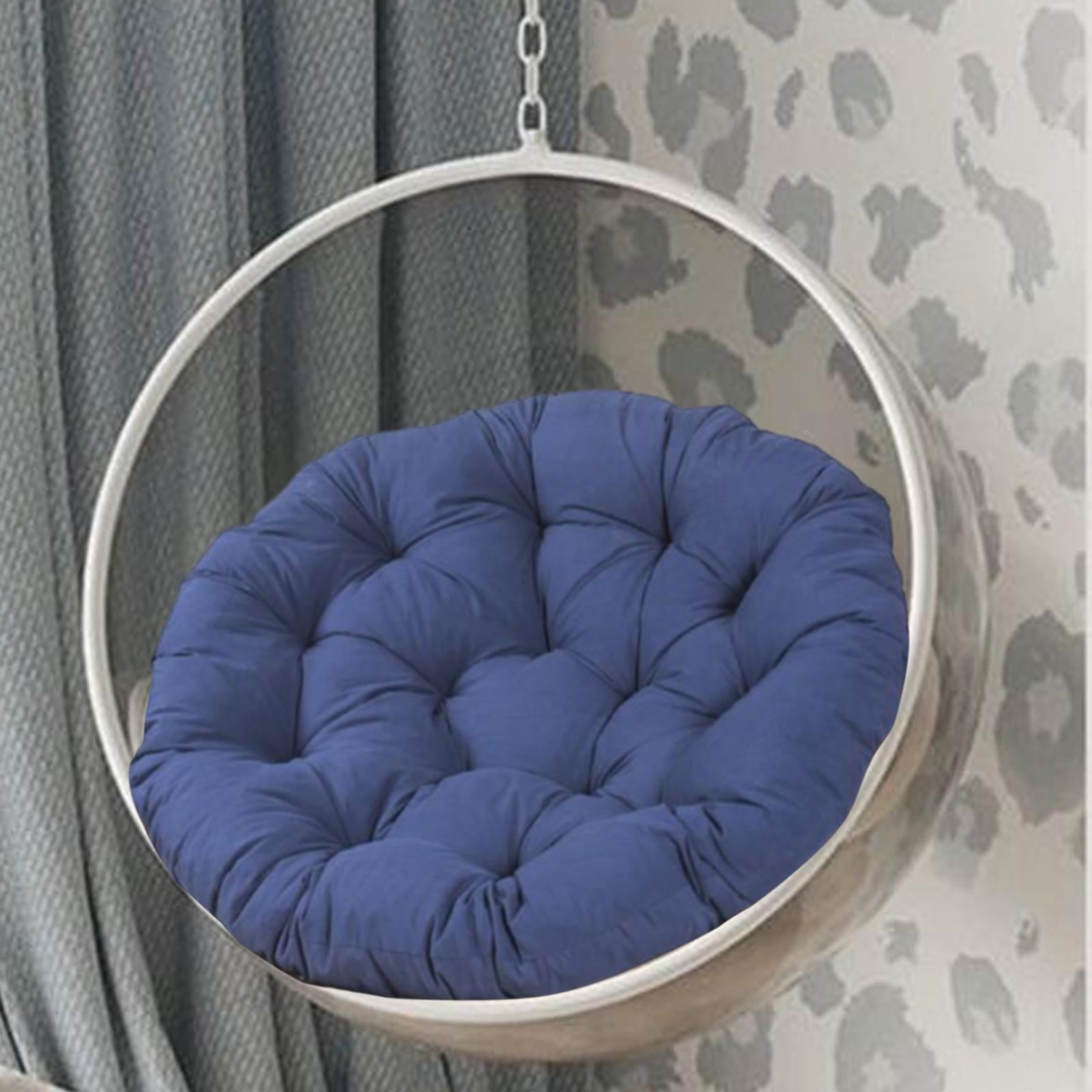 Miulika Hammock Chair Cushion Outdoor Seat Cushion Thick Removable Swing Chair Pad Garden Chair Mat for Patio Porch Household Balcony dark blue