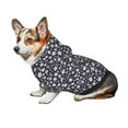 thumbnail image 6 of Uemuo Daisies Flowers for Winter Dog Hoodie Sweatshirts with Pockets Warm Dog Clothes for Small Dogs Chihuahua-Small, 6 of 8