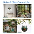 thumbnail image 7 of Reindeer and Pine Tree Stained Glass Suncatcher Handmade Window Hangings Colored Glass Suncatcher Crafts Kits for Indoor Garden Christmas Decoration 16x16cm(3), 7 of 7