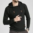 thumbnail image 6 of Kiplyki Mens Plus Size Pullover Wholesal Hooded Sweatshirt Long Sleeve Solid Knitted Hoodie Pullover Sweater, 6 of 6