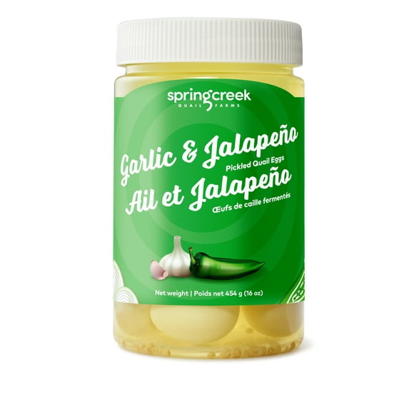 Garlic & Jalapeno Pickled Quail Eggs