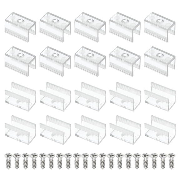 Uxcell Rope Light Mounting Brackets, 60pcs Neon Fixing Clip Clamp Support Holder for 8mm Neon LED Strip Lighting