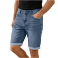 thumbnail image 2 of LONKITO Mens Jean Shorts Outdoor Work Casual Denim Shorts with Pockets for 2026 Summer Clothes Size S, 2 of 8