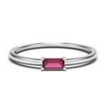 thumbnail image 1 of East-West Stackable Baguette Birthstone Ring - Ruby (July), 1 of 5