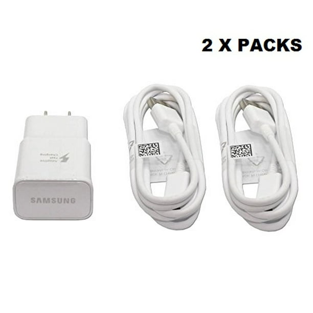 Adaptateur USB double chargeur rapide avec 2x câble de chargeur