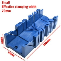 Tool Mitre Saw Box, Woodworking Multifunction Sawing Tools, 45 Degree and 90 Degree Cutting Box, ABS Plastic Blue Saw Box Small, Perfect for Wood Cutting