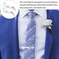 thumbnail image 2 of BRIGHTFUFU 2Pcs Tie Pin for Men Copper Rectangular Novel Design to Secure Tie for Formal Wear, 2 of 8