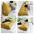 thumbnail image 3 of WOWMAX Sofa Daybed Triangular Wedge Cushion Backrest Positioning Support Pillow, Full, Yellow, 3 of 4