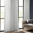 thumbnail image 4 of HPD Half Price Drapes Premium Heavy Faux Linen Curtains for Living Room (1 Panel), 50W x 120L Light Filtering Curtains 120 Inches Long Window Curtains for Bedroom, Rice White, 4 of 10