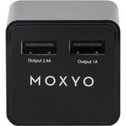 MOXYO Uptown Wall Adapter, Double, 2.4A and 1A