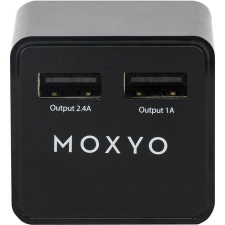 MOXYO Uptown Wall Adapter, Double, 2.4A and 1A