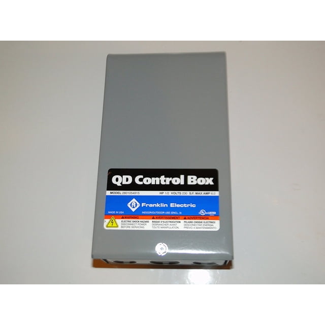 FRANKLIN ELECTRIC Caja de control de bomba de agua sumergible de 1/2 HP