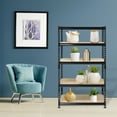 thumbnail image 6 of Juggernaut Storage 48" x 72" 5 Shelf Steel Utility Shelving Unit, Black, 6 of 13