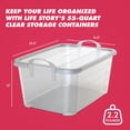 thumbnail image 2 of Life Story Boîte de Rangement Empilable Transparente pour Placard, 55 Litres (30 Pack), 2 of 10