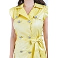 thumbnail image 4 of Vestido camisero efecto brillos Roman Fashion /Juvenil, 30314 (Amarillo) amarillo M, 4 of 6