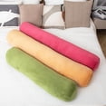 thumbnail image 5 of Bolster Pillow for Bed, Long Round Body Pillow for Adults with Removable Velvet Cover, Decorative Tube Roll Cylinder Pillow,, 5 of 5