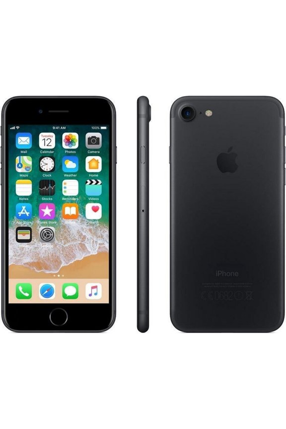 Pre-Owned Apple iPhone 7 - Smartphone - 4G LTE Advanced - 128 GB - GSM - 4.7" - 1334 x 750 pixels ( 326 ppi ) - Retina HD - 12 MP ( 7 MP front camera ) - AT&T - jet black