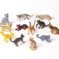 thumbnail image 1 of 12pcs/Lot Cat Colorful Creative Landscaping Doll Miniature Garden Miniatures Figurine Home Decor5 He Qiyong unisex, 1 of 1