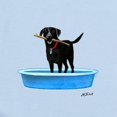 thumbnail image 2 of CafePress - Black Labrador Retriever In Kiddie Pool Body Suit - Baby Light Bodysuit, Size Newborn - 24 Months, 2 of 4