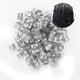 thumbnail image 1 of Pu?os de trenzado de cabello, 100 piezas de anillos de trenza ajustables Clips Loops Accesorios de peluca para trenzas Accesorios(2#) EOTVIA NO, 1 of 6
