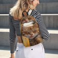 thumbnail image 5 of Salouo Relaxing Cat With Orange Juice for Travel Backpack for Men Women,Casual Laptop Backpack Daypack Business Work Bag for Travel、Hiking、Weekend -Small, 5 of 5