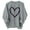 Grey, variant on Gelikeya Valentine's Day Girls Shirts Letter Print Oversized Pullover Sweatshirts Kids Spring Fall Winter Long Sleeve Cute Tops #04 Red & 4-5 Years