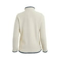 thumbnail image 2 of Weird Fish Womens Beye Grid Eco Friendly Quarter Zip Fleece Top, 2 of 4