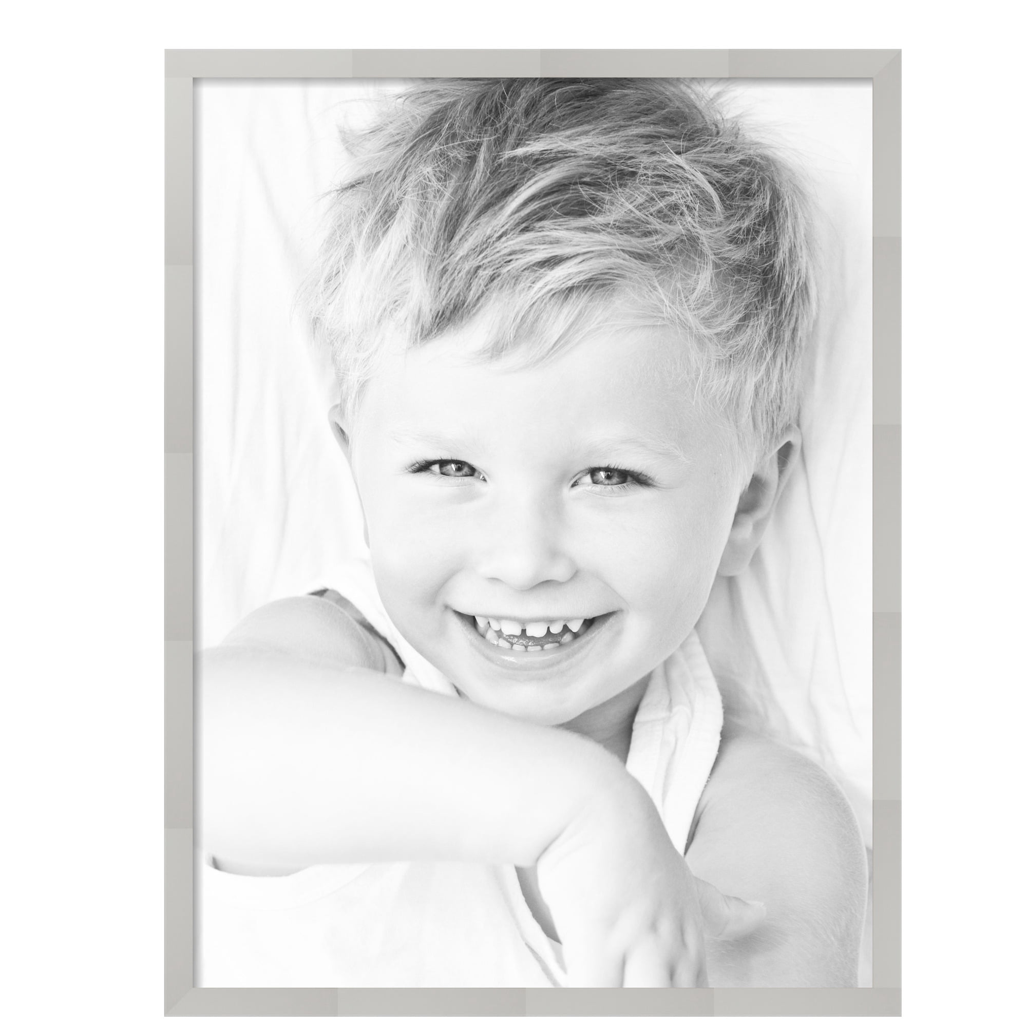ArtToFrames 30" x 40" Antique White Picture Frame, 30x40 inch White MDF Poster Frame (WOM-5361),  Pack