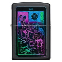 Zippo Black Light Tarot Card Design Pocket Lighter