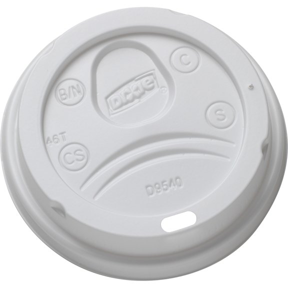 Dixie, DXEDL9540, Medium-size Hot Cup Lids by GP Pro, 1000/Carton, White