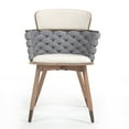 thumbnail image 6 of Set of 2 Barnaby Black Wooden Dining Chair with Chrome Legs, 6 of 8