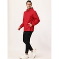 thumbnail image 4 of Sudadera con capucha para hombre Cortavientos Deportes Senderismo Ciclismo Cordón al aire libre Cremallera Anorak Chaquetas Prendas de abrigo Rojo grande Unique Bargains Chaqueta, 4 of 6