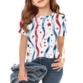 thumbnail image 2 of CCRFTGI Usa Flag Shirts for Child Boys Girls Size 7 Patriotic Casual 4th Of July American Flag Stars Striped Tshirt Red White and Blue Summer Shirts Festival T-Shirts Light Blue 5-6 Years, 2 of 6