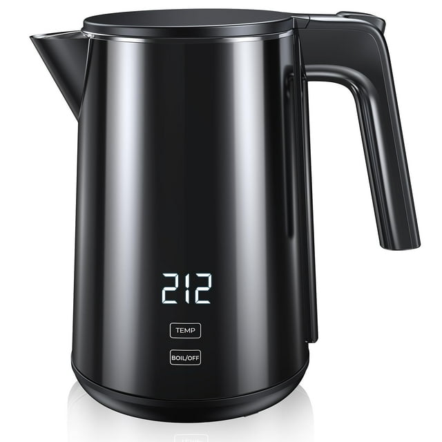 Hervidor eléctrico SSYFEI de doble pared de acero inoxidable 1.0L