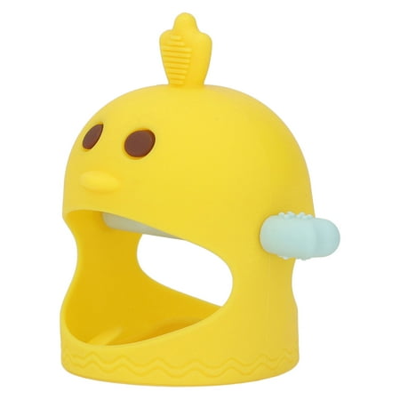 

Baby Silicone Cute Chick Shape Hand Boilable With 2 Stems For Nighttime Lemon Yellow