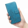 thumbnail image 3 of Galaxy S20 FE 5G Case, S20 FE Case,  Premium PU Leather Floral Embossed Hand Wrist Wireless Charging Magnetic Clasp Book Style Cards Holder Wallet Case for Samsung Galaxy S20 FE, Blue, 3 of 24
