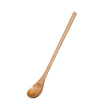 

VEAREAR Coffee Spoon High Temperature Resistance Long Handle Anti-scalding Japanese Style Wiring Serving Scoop for School