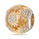 thumbnail image 1 of Pulsera de plata de ley 925 Original, abalorio de girasol dorado, Cuenta de mal de ojo de planta para collar Pandora 925 Original, 1 of 4