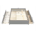 thumbnail image 7 of Full Size Daybed with Twin Size Trundle and 2 Storage Drawers, Space-Saving Solid Wood Full Size Platform Bed for Kids Toddlers and Adults,  Full Size Storage Platform Bed, No Box Spring Needed, Gray, 7 of 7