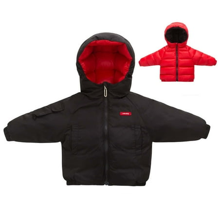 

Kids Jackets for Girls Boys Winter Baby Boys Girls Wear Double-sided Thick Down Padded Jacket Coat
