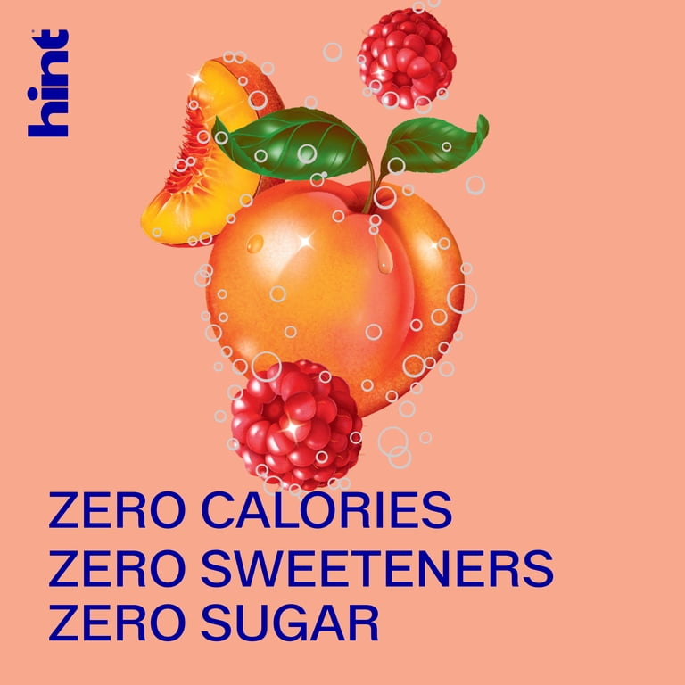 Hint Sparkling Water, Peach Raspberry, 12 fl oz, 12 Pack photo 4