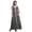 Black3, variant on Floral Ladies Printed Front Slit Sleeveless Maxi Summer Long Casual Dress-Large