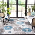 thumbnail image 4 of SAFAVIEH Cabana Anuki Beige/Blue 2'2"X9' Runner Indoor/Outdoor Area Rug Beige/Blue, 9' x 12', 4 of 13