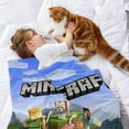 thumbnail image 2 of Minecraft - Minecraft anti-pilling, suave, ligera, esponjosa y acogedora de lujo para hogar y cocina – Perfecta para niños y adultos,120X180cm, 2 of 6