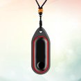 thumbnail image 3 of Pulsera deportiva inteligente con colgante y correa de cuerda, compatible con Xiaomi Band 3, color negro y rojo., 3 of 5