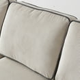thumbnail image 5 of 81" Oversized Sofa,Modern Corduroy Sofa with 2 Removable Storage Boxes, Upholstered 3 Seater Sofa for Living Room, Apartment, Office, Beige, 5 of 8