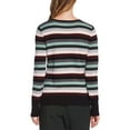 thumbnail image 2 of Vince Camuto Multicolor Stripe Pullover Sweater, Rich Black, X-Small, 2 of 2