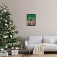 thumbnail image 2 of Tis The Season To Be Merry Patterned Holiday Graphic Art Black Framed Art Print Wall Art, 2 of 7