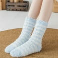 thumbnail image 5 of Sunjoy Tech Plush Slipper Socks Women - Colorful Warm Fuzzy Crew Socks Cozy Soft for Winter Indoor - 1 Pair, 5 of 5